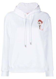 Lanvin logo-embroidered drawstring hoodie