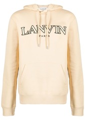 Lanvin logo-embroidered drawstring hoodie