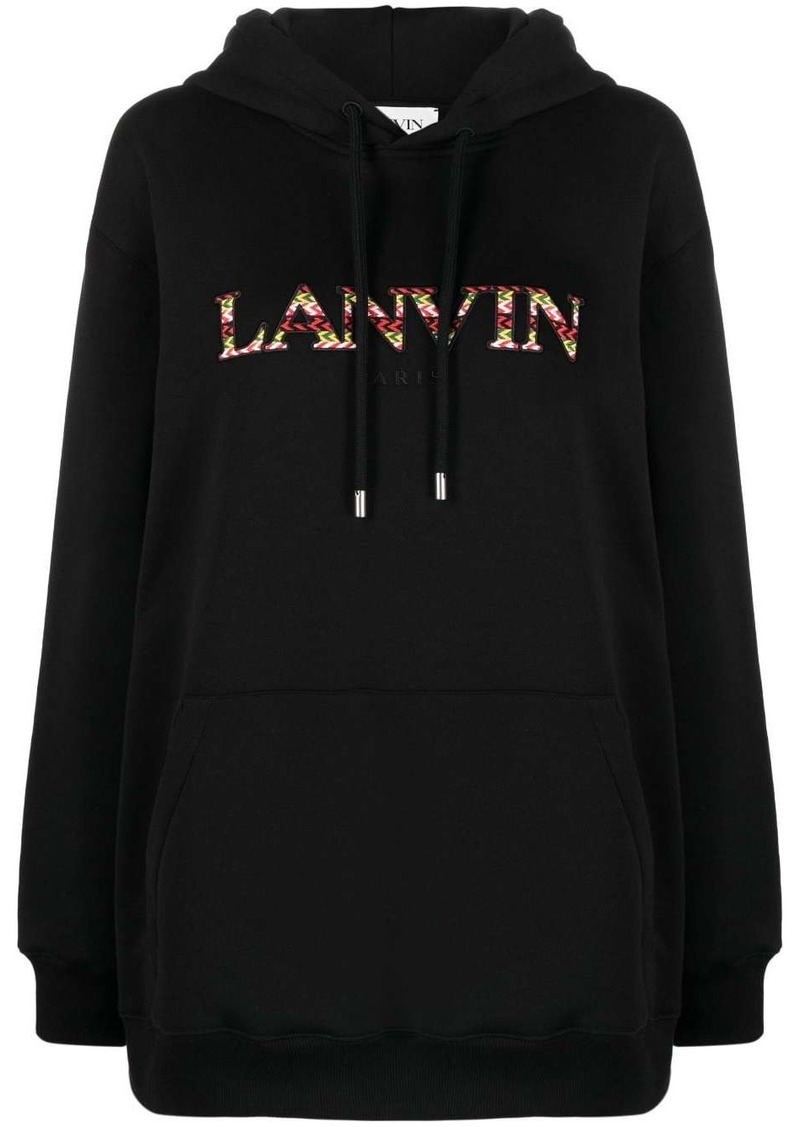 Lanvin logo-embroidered hoodie