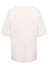 Lanvin Logo Embroidered Oversize Jersey T-shirt