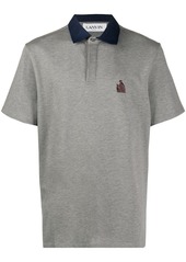 Lanvin logo embroidered polo shirt