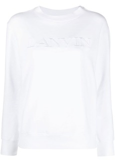 Lanvin logo-patch crewneck sweatshirt