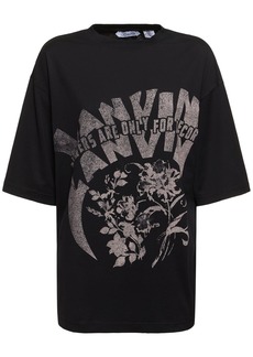 Lanvin Logo Printed Jersey T-shirt