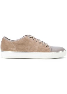 Lanvin panelled suede low-top sneakers