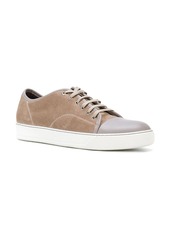 Lanvin panelled suede low-top sneakers