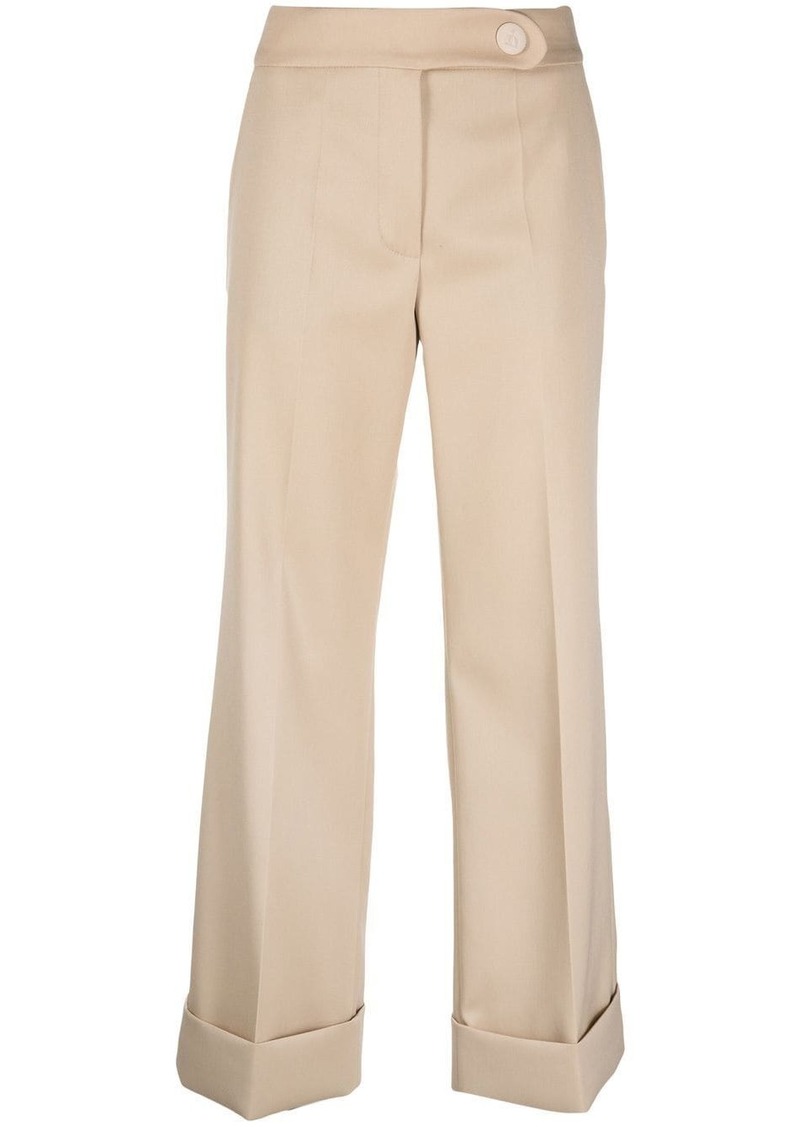 Lanvin mid-rise cropped wool trousers