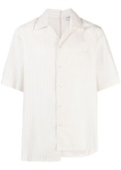 Lanvin mix-stripe asymmetric cotton shirt