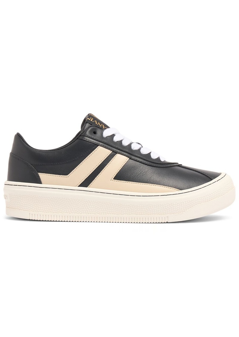 Lanvin Pluto Leather Low Top Sneakers