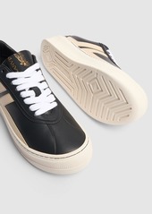 Lanvin Pluto Leather Low Top Sneakers