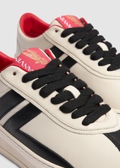 Lanvin Pluto Leather Low Top Sneakers