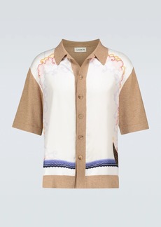 Lanvin Printed cotton-blend shirt