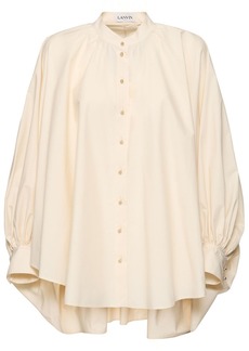 Lanvin Puff Sleeve Poplin Shirt