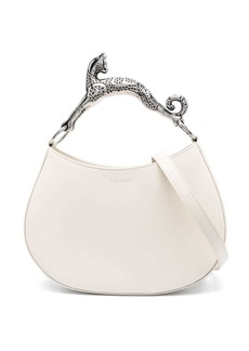 Lanvin sculpted-handle leather tote bag