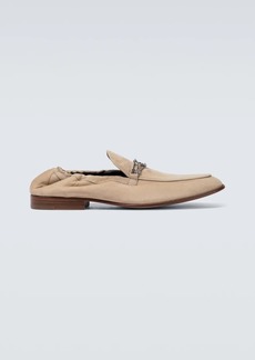 Lanvin Suede loafers with metal detail