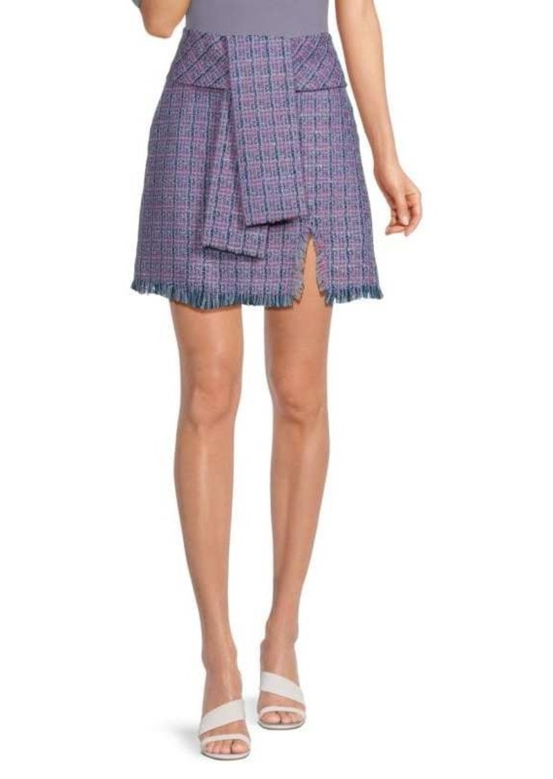 Lanvin Tweed Frayed Mini Skirt