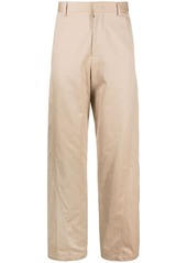 Lanvin Twisted cotton chino trousers
