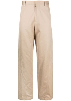 Lanvin Twisted cotton chino trousers