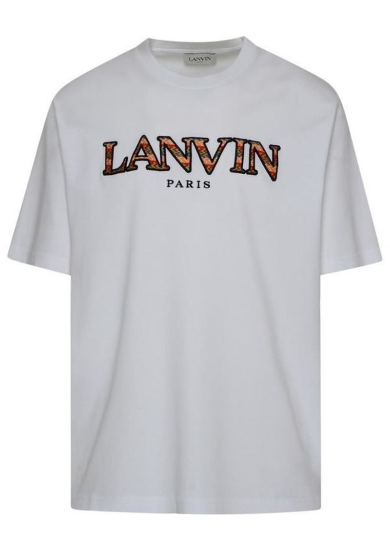 Lanvin WHITE COTTON T-SHIRT