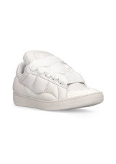 Lanvin Xl Curb Leather Low Top Sneakers