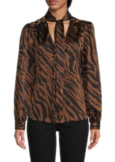 Laundry by Shelli Segal Animal Print Blouse