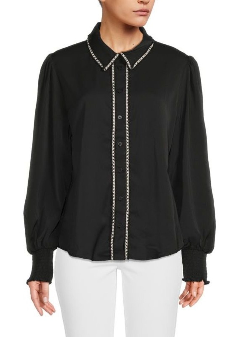 Laundry by Shelli Segal Balloon Sleeve Blouse