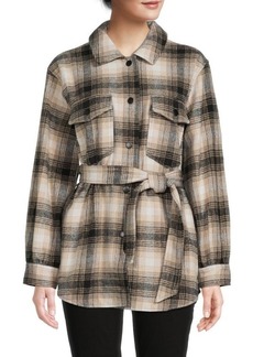 Laundry by Shelli Segal Check Shirt Jacket