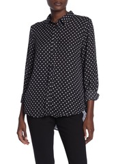 Laundry by Shelli Segal Collared Polka Dot Blouse