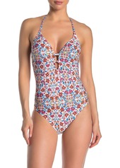 Laundry by Shelli Segal Ditsea Plunge One-Piece Swimsuit