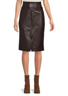 Laundry by Shelli Segal Faux Leather Pencil Skirt