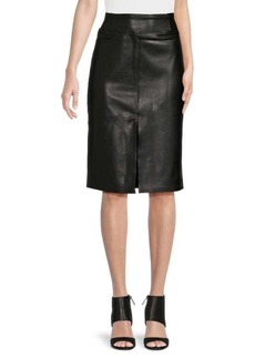 Laundry by Shelli Segal ​Faux Leather Pencil Skirt