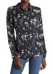 Laundry by Shelli Segal Floral Button Front Tunic Blouse