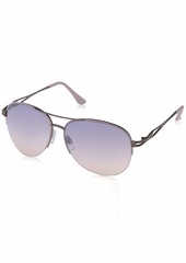 Laundry by Shelli Segal Laundry by Design LD280 UV Protective Aviator Sunglasses | Wear All-Year | A Stylish Gift 58 mm