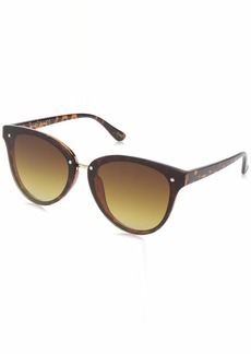 LAUNDRY BY SHELLI SEGAL LD276 Metal Bridged Women's Round Sunglasses with 100% UV Protection. Stylish Gifts for Her