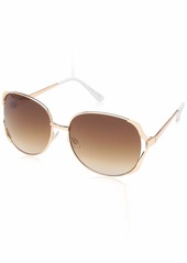 Laundry by Shelli Segal Laundry by Design LD282 Round Metal UV Protective Sunglasses | Wear All-Year | A Stylish Gift
