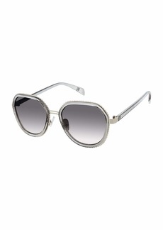 LAUNDRY BY SHELLI SEGAL LD297 UV Protective Geometric Metal Sunglasses | Wear All-Year | A Stylish Gift