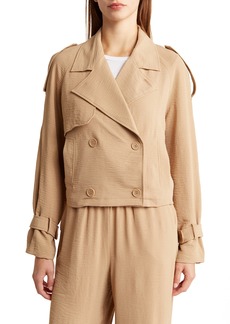 Laundry by Shelli Segal Airflow Crop Trench in Camel at Nordstrom Rack