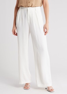Laundry by Shelli Segal Airflow Wide Leg Trousers in Marshmallow at Nordstrom Rack