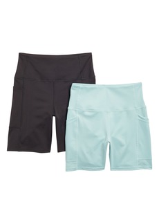 Laundry by Shelli Segal Assorted 2-Pack Bike Shorts in Aqua at Nordstrom Rack