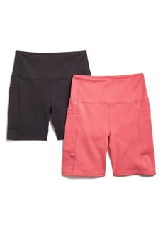 Laundry by Shelli Segal Assorted 2-Pack Bike Shorts in Coral at Nordstrom Rack
