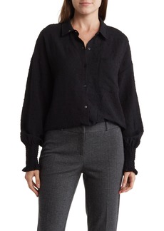 Laundry by Shelli Segal Button-Up Shirt in Black at Nordstrom Rack