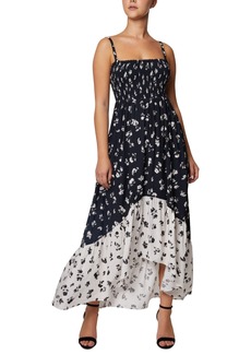Laundry by Shelli Segal Floral-Print Smocked Maxi Dress