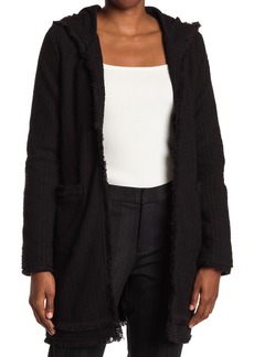 Laundry by Shelli Segal Hooded Boucle Jacket in Black at Nordstrom Rack