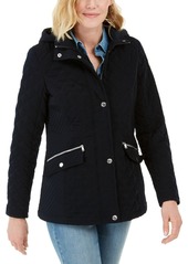 Laundry by Shelli Segal Water-Resistant Hooded Quilted Jacket