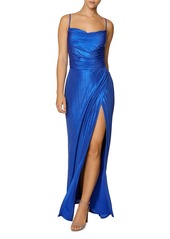Laundry by Shelli Segal Lustrous Cowl Neck Gown