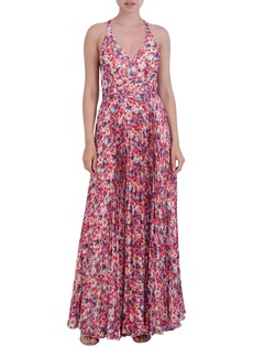 Laundry by Shelli Segal Pleated Maxi Dress in Vintage Wallpaper at Nordstrom Rack