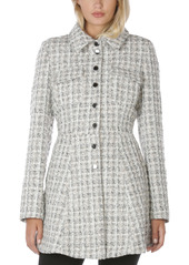 Laundry by Shelli Segal Women's Single-Breasted Skirted Tweed Coat