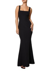 Laundry by Shelli Segal Square Neck Mermaid Gown