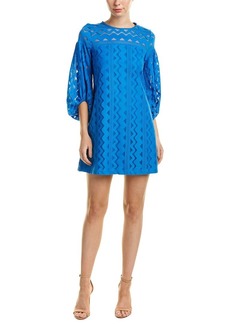 laundry BY SHELLI SEGAL Women's A-line Lace Dress with Full Sleeve