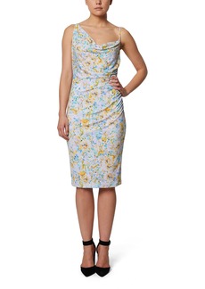 LAUNDRY BY SHELLI SEGAL Women's Asymmetrical Sleeveless Midi Dress