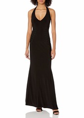 LAUNDRY BY SHELLI SEGAL Women's Embellished Halter Gown